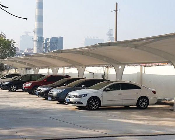 如何清洁膜结构停车棚？