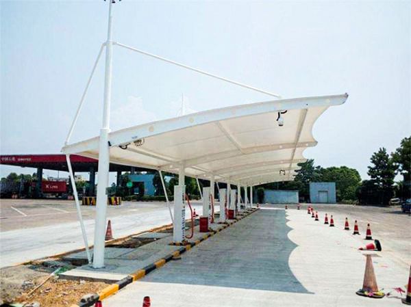 膜结构充电桩车棚维护工作主要有哪几项