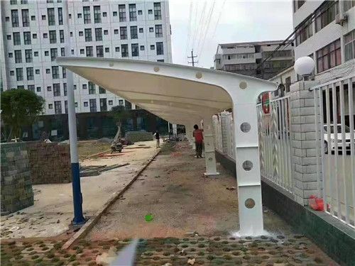 膜结构自行车棚